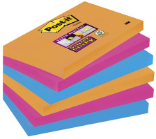 POST-IT Super Sticky Notes 127x76mm 3 Farben 6x90 Blatt, 6556SE