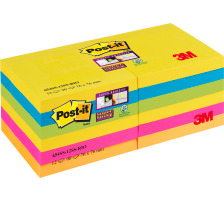 POST-IT Block Super Sticky Rio 5-farbig, 6x90 Blatt 127x76mm, 6556SSRIO