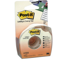 POST-IT Abdeckband 25mmx17.7m weiss auf Abroller fr 6 Zeilen, 658H