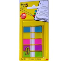 POST-IT Index schmal 11.9x43.2mm 5-farbig ass./5x20 Blatt grn, lila, rosa, gelb, blau, 6683-5CB2