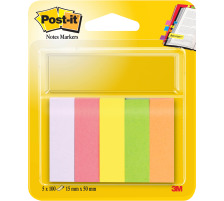 POST-IT Marker 15x50mm 5-farbig/5x100 Blatt, 670/5