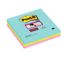 POST-IT Super Sticky XL 101x101mm Miami, 3 Farben 3x70 Blatt, 6753SSMIA