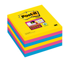 POST-IT XL-Notes Rio 101x101mm 3-farbig 6x90 Blatt, 675SS6RIO