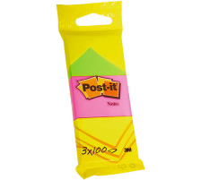 POST-IT Neon Notes 38x51mm 3 Farben ass. 100 Blatt, 6812