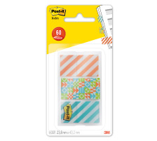 POST-IT Index Geo Collect. 23,8x43,2mm orange, blau 60 Index, 682-GEO3