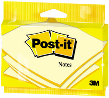 POST-IT Super Sticky Notes 76x127mm gelb 75 Blatt, 6830