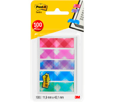 POST-IT Index Standard 43,2x11,9mm Karo 5x20 Blatt, 684-PLD5