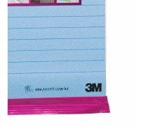 POST-IT Block Super Sticky 102x152mm hellblau,45 Bl.,liniert,hngb., 6844L-NB