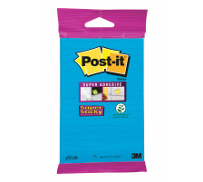 POST-IT Block Super Sticky 102x152mm hellblau,45 Bl.,liniert,hngb., 6844L-NB