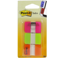 POST-IT Index Strong 25,4x38mm 3-farbig/3x22 Tabs pink, neon grn, orange, 686-PGO