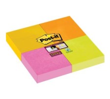 POST-IT Block Super Sticky Cape Town 4-farbig, 4x45Bl. 47.6x47.6mm, 6910SSYP