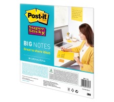 POST-IT Super Sticky Big Notes gelb, 30 Blatt 279x279mm, BN11-EU