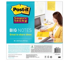 POST-IT Super Sticky Big Notes gelb, 30 Blatt 279x279mm, BN11-EU