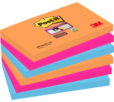 POST-IT Z-Notes Electric Glow 76x76mm 3-farbig ass., 6x90 Blatt, R3306SSEG