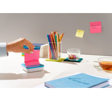 POST-IT Super Sticky Z-Notes 76x76mm Dispenser 4 Farben 8x90 Blatt, VAL-8BP