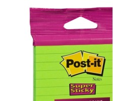 POST-IT Block Super Sticky 100x100mm grn, 70 Bl., liniert, hngbar, XL-LL