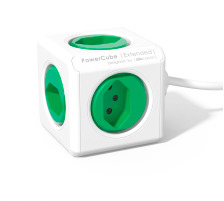 POWERCUBE Socket extend green 5xT.13,1.5m cable, 66.779