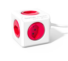 POWERCUBE Socket extend red 5xT.13,1.5m cable, 66.779