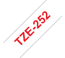 PTOUCH Band, laminiert rot/weiss PT-2450DX 24 mm, TZe-252