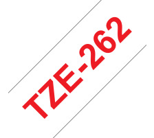 PTOUCH Band, laminiert rot/weiss PT-3600 36 mm, TZe-262