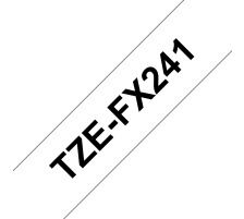 PTOUCH Flexitape lamin. schwarz/weiss zu PT-550 18 mm, TZe-FX241