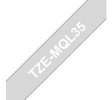 PTOUCH Band lam. weiss/hellgrau matt PT-1280VP 12 mm, TZe-MQL35