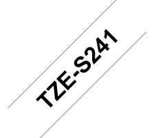 PTOUCH Band, strong/adh.schwarz/weiss PT-300 18 mm, TZe-S241