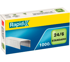 RAPID Heftklammern 24/6 verzinkt max. 20 Blatt 1000 Stck, 24855600