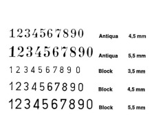REINER Nummernstempel Antiqua 5,5mm, B6K/5,5
