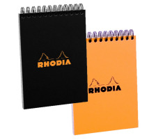 RHODIA Spiralblock orange A7 kariert 80 Blatt, 11500