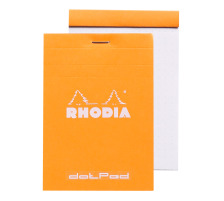 RHODIA Dot Pad orange 85x120mm Raster 80 Blatt, 12558