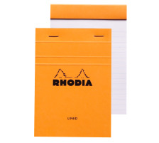 RHODIA Notizblock orange A6 liniert 80 Blatt, 13600