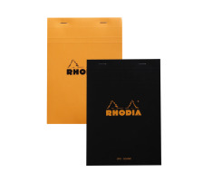 RHODIA Notizblock A5 liniert schwarz, 166009