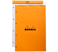 RHODIA Notizblock orange 210x318mm kariert 80 Blatt, 20200