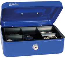 RIEFFEL Geldkassette Valorit 7,7x20,7x15,7cm blau, VTGK2BLAU