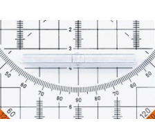 ROTRING Geo-Dreieck Centro 23cm transparent, mit Griff, S0903950