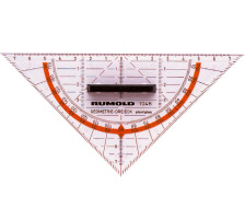 RUMOLD Geodreieck 16cm farbig/transp., 1046