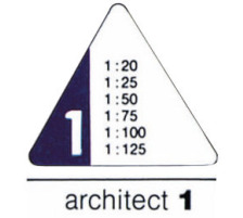 RUMOLD Dreikant-Massstab 150 30cm Architect 1, 150/1/30