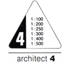 RUMOLD Dreikant-Massstab 150 30cm Architect 4, 150/4/30