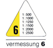 RUMOLD Dreikant-Massstab 150 30cm Vermessung 6, 150/6/30