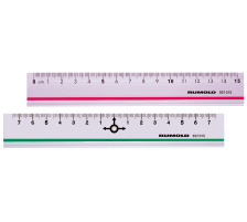 RUMOLD Alulineal 15cm geteilt, 937015