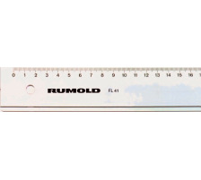 RUMOLD Technikerlineal 40cm transparent, FL41/40