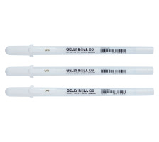 SAKURA Gelly Roll 0.4mm White 3 Stck, POXPGBWH3