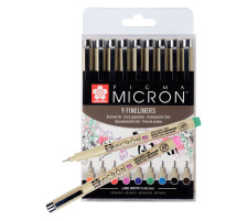 SAKURA Pigma Micron 05 Set 9 Stck, POXSDK059