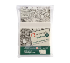 SAKURA Zentangle Tiles 20 pcs. blanc, Z20TWGB