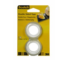 SCOTCH Tape refill 665 12mmx6.3m double-face/2 rouleaux, 136-1263R