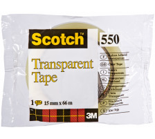 SCOTCH Transparent Tape 550 15mmx66m, 550/1566