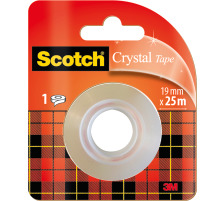 SCOTCH Rolle Crystal 600 19mmx25m transparent, 6-1925R