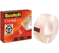 SCOTCH Crystal Tape 600 19mmx33m kristallklar, 6001933K