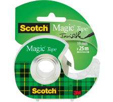 SCOTCH Magic Tape 19mmx25m transparent, auf Abroller, 8-1925D